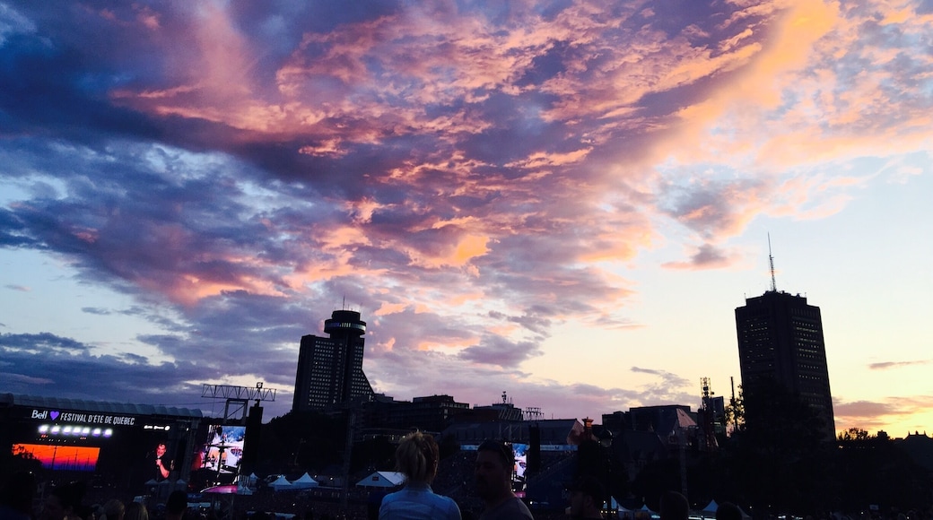 The Plains of Abraham is a sprawling natural space in the middle of city. We were there during the summer music festival.