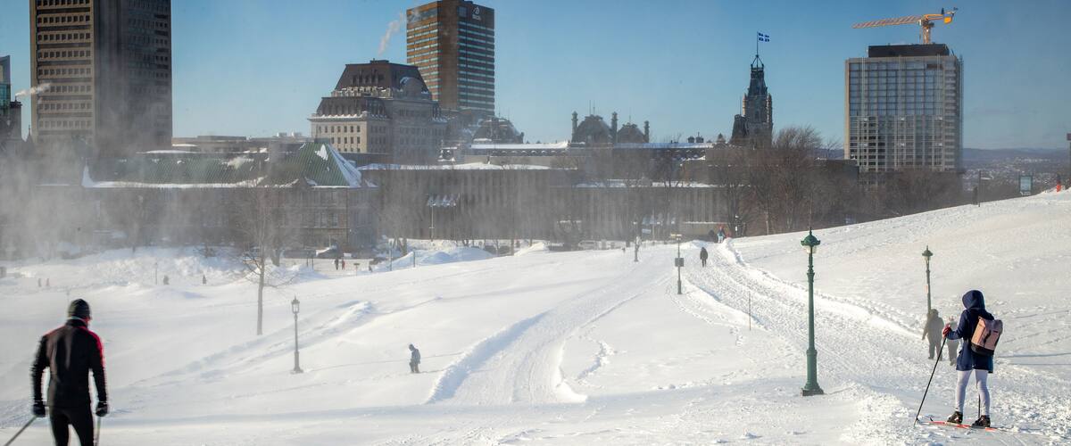 Plains of Abraham which includes snow as well as a couple
