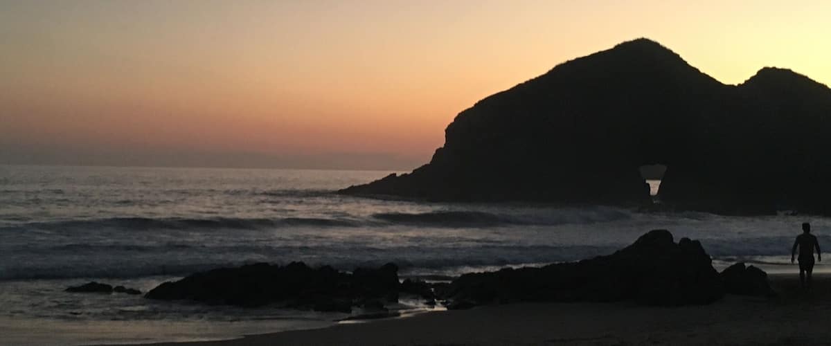 Amazing beach with breathtaking sunsets