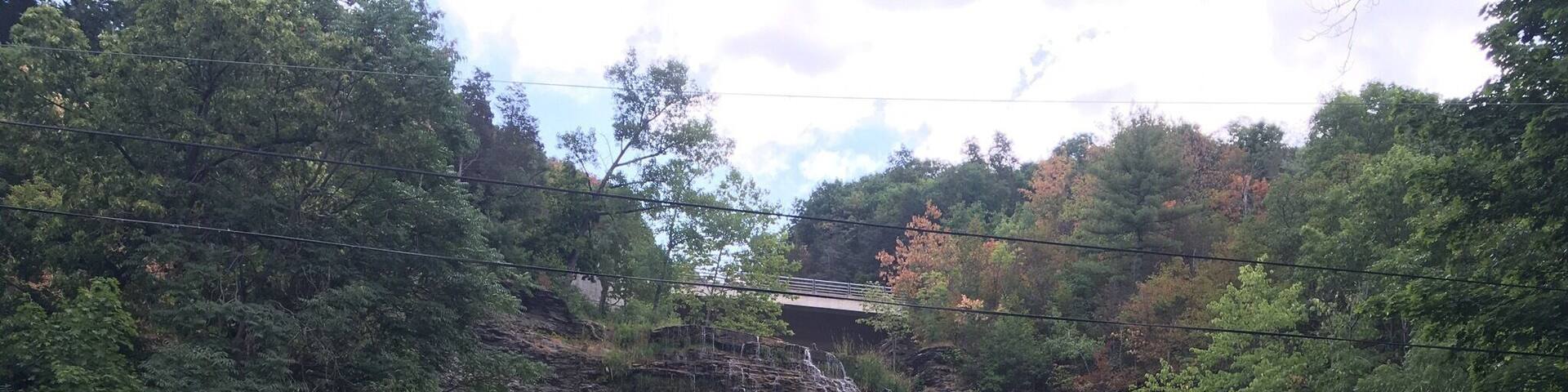 Hector Falls from the bottom- August 2016 level 3 drought