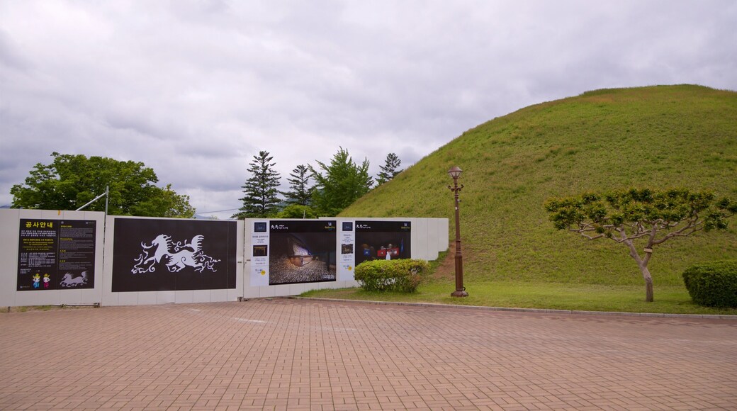 Cheonmachong featuring a park and signage