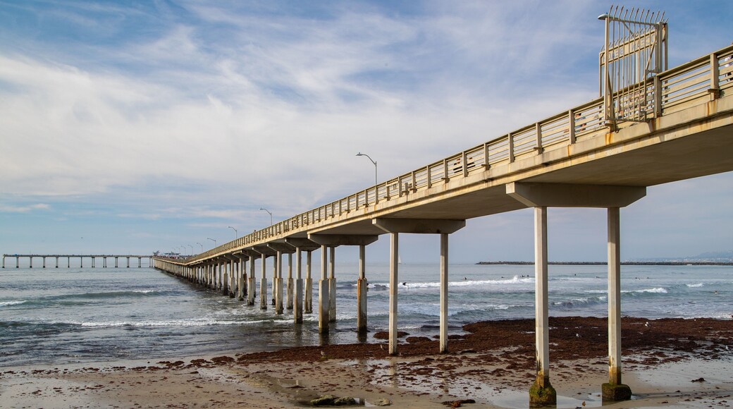 Ocean Beach Pier which includes general coastal views