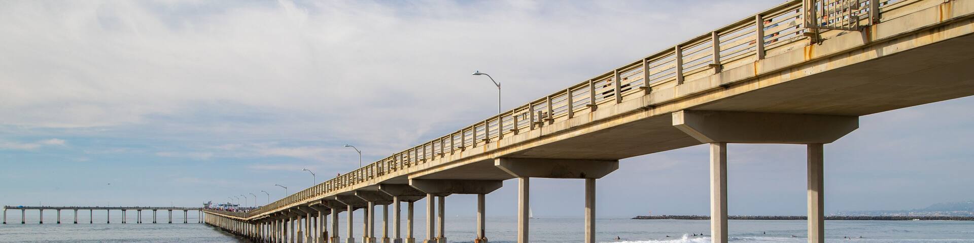 Ocean Beach Pier which includes general coastal views