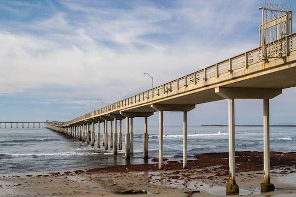 Ocean Beach Pier which includes general coastal views
