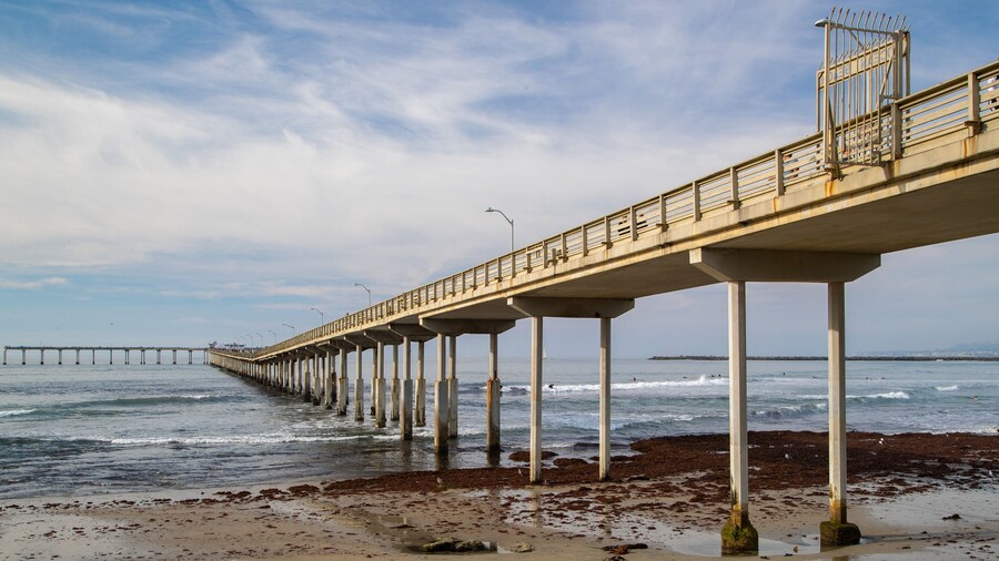 Ocean Beach Pier which includes general coastal views