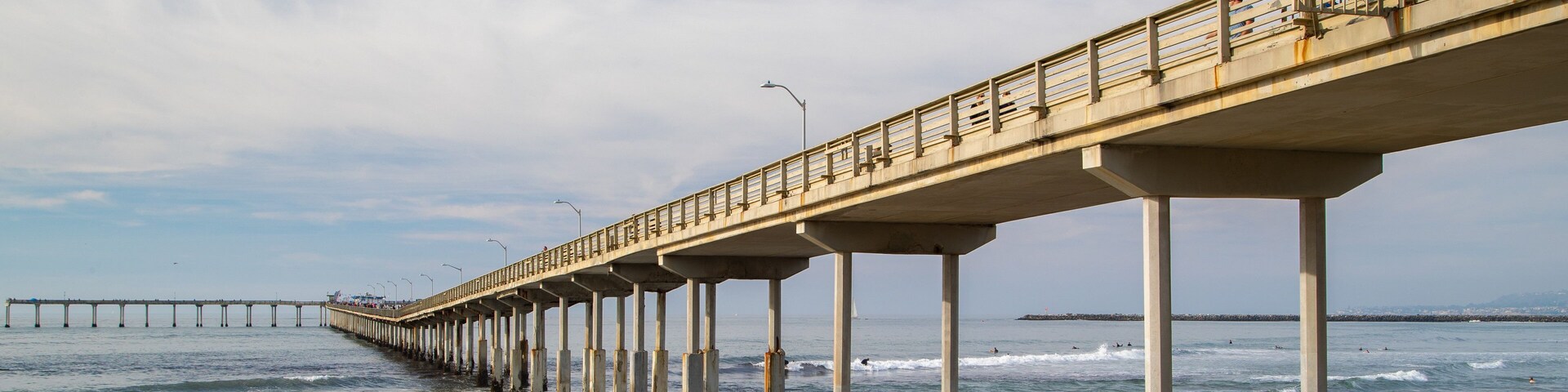 Ocean Beach Pier which includes general coastal views