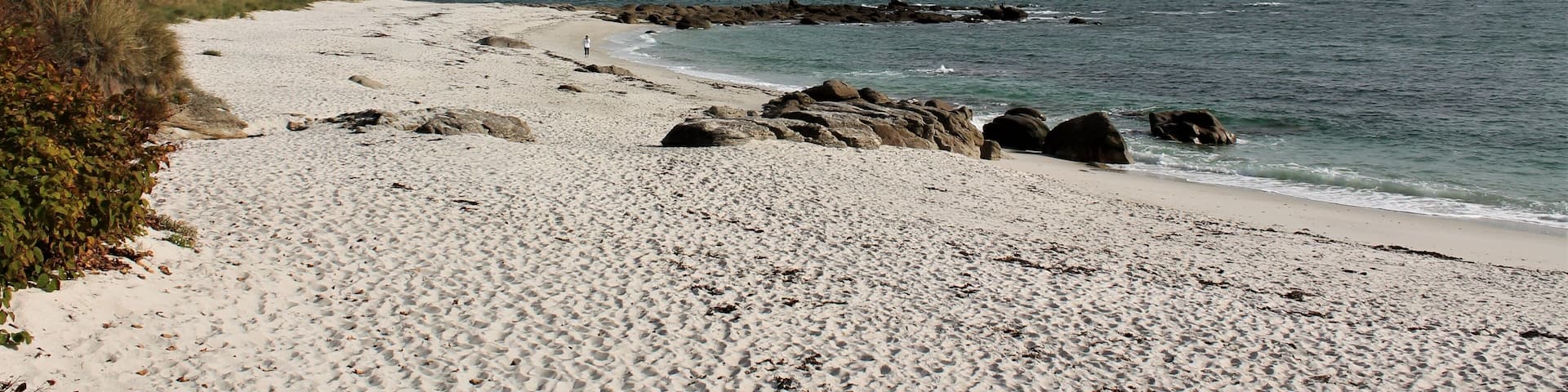 Beg Meil in the bay of Concarneau in french cornwall, Brittany, France
