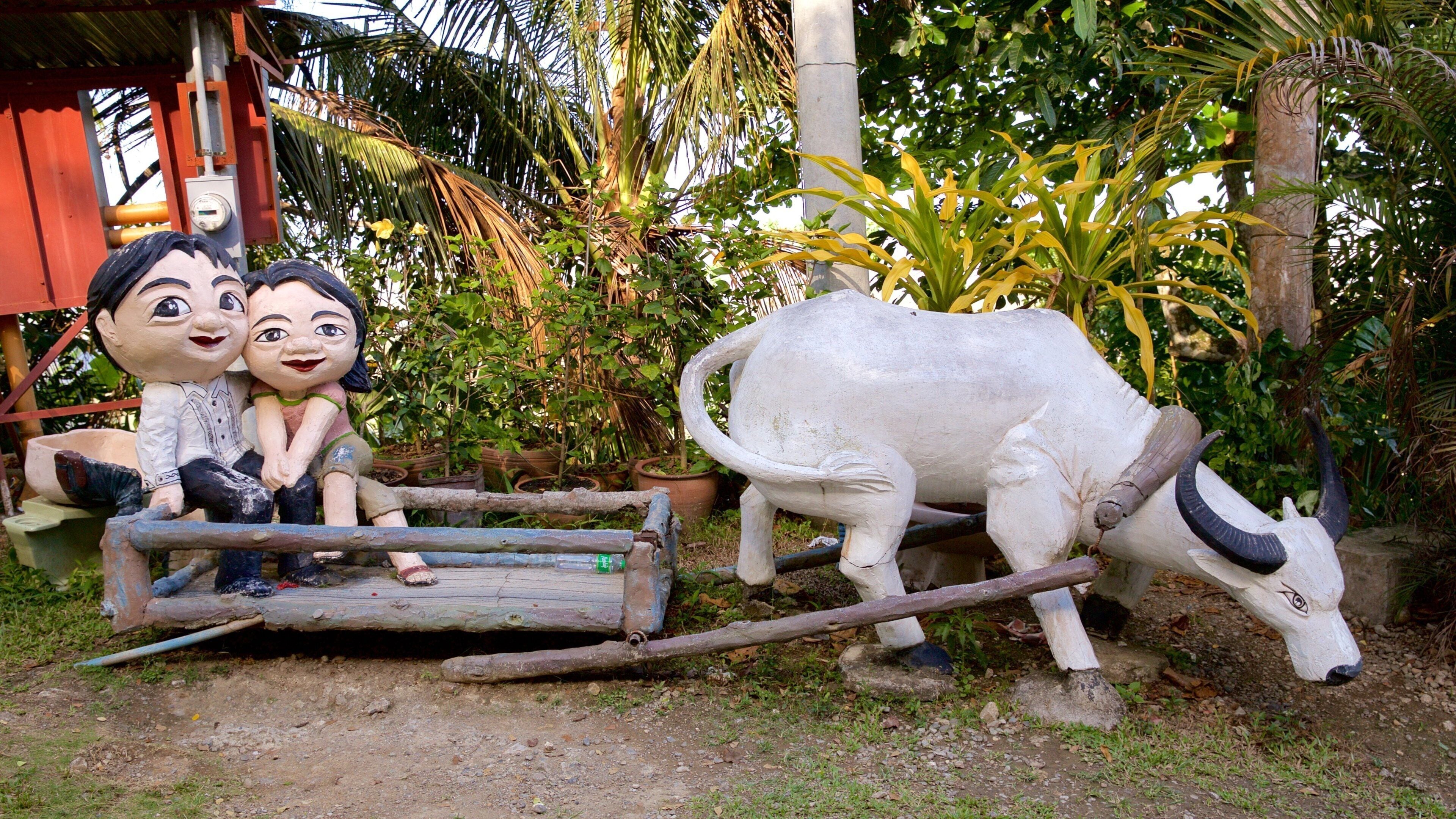 Cebu toont een standbeeld of beeldhouwwerk