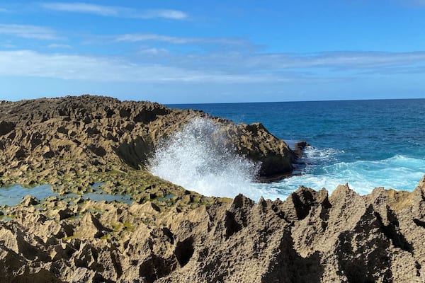 Apparently oceans have moods. The local shop keeper said no cliff jumping today the ocean is angry!