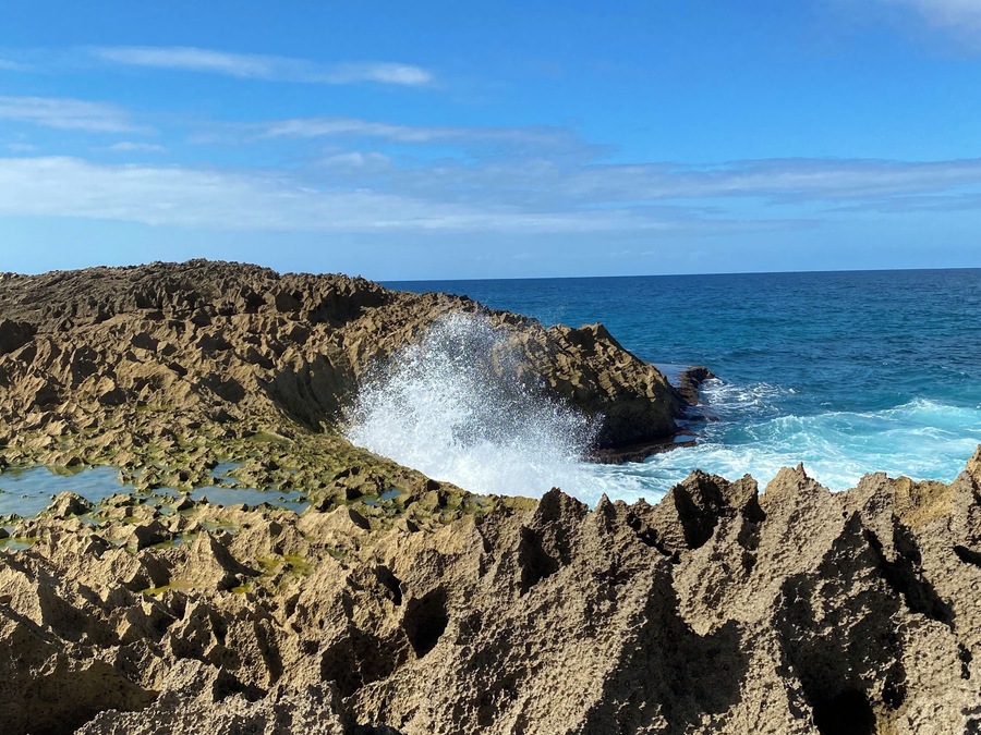 Apparently oceans have moods. The local shop keeper said no cliff jumping today the ocean is angry!