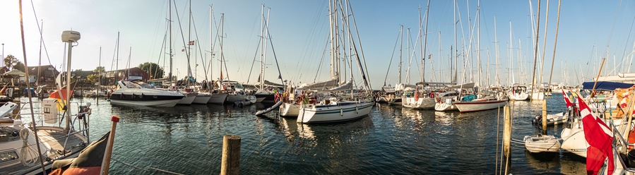 Samsö Hafen von Ballen Panorama 1