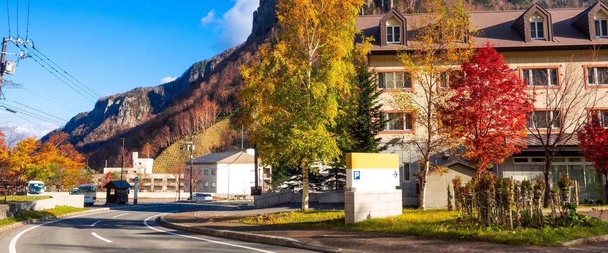 Sounkyo onsen village, Hokkaido, Japan.