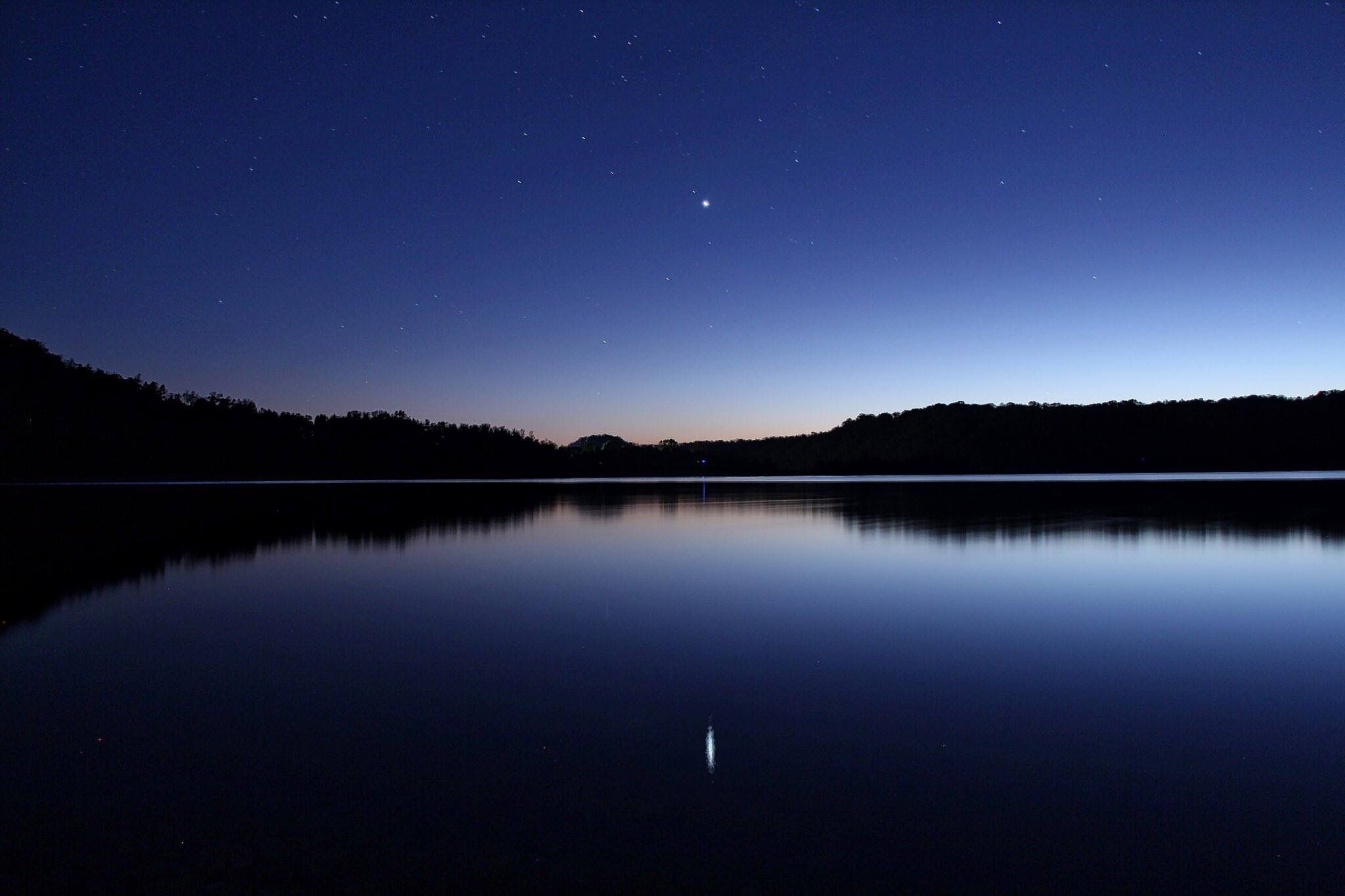 This is a small ramp close to the marina just after sunset.