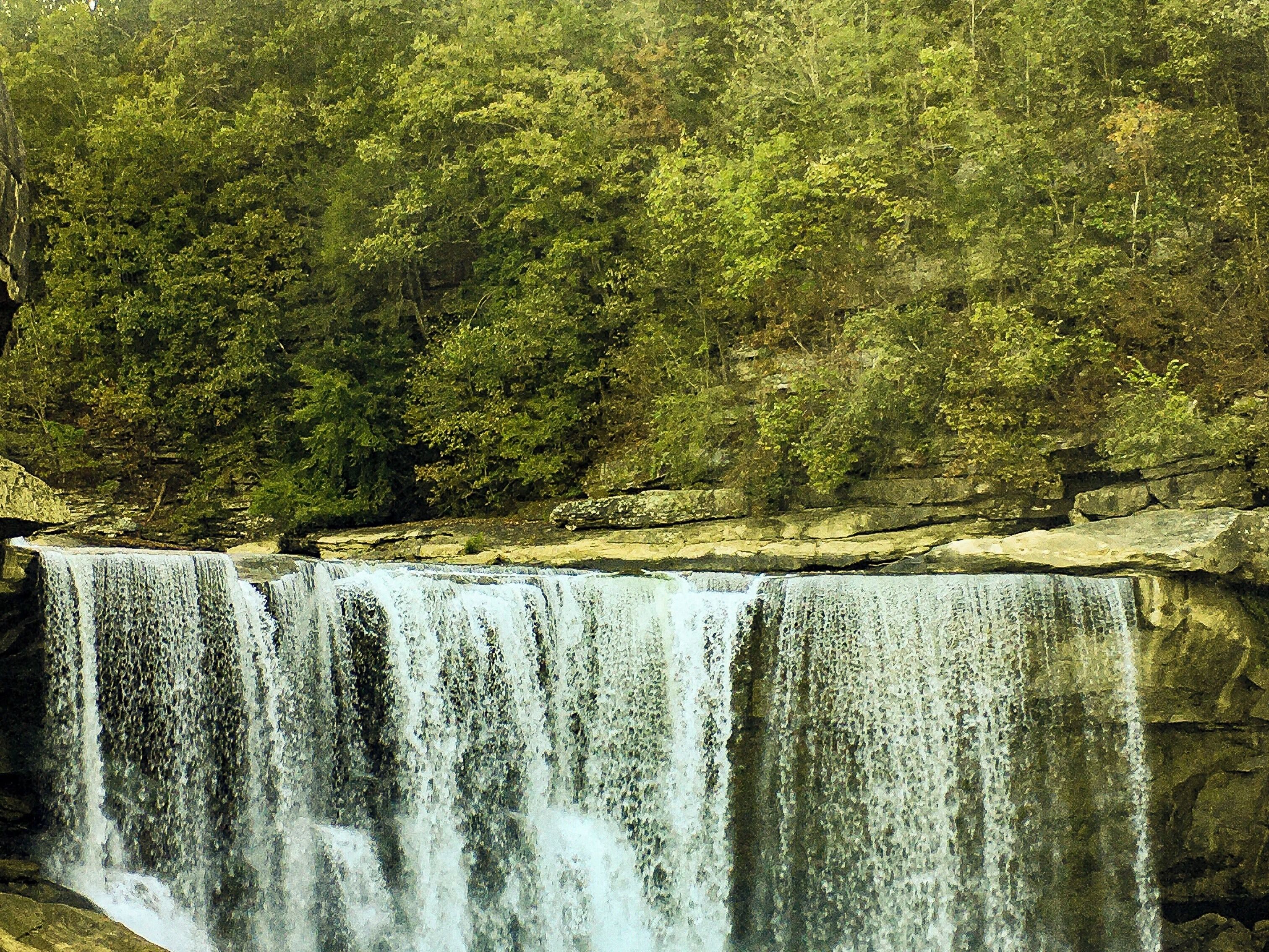 Beautiful waterfalls and scenery. Hiking trails are plentiful. Beautiful views of the falls and the river. They have a gift shop and food shack. Mining experience for kids available. Cumberland Falls is also well known for their Moonbow. Must see place and free