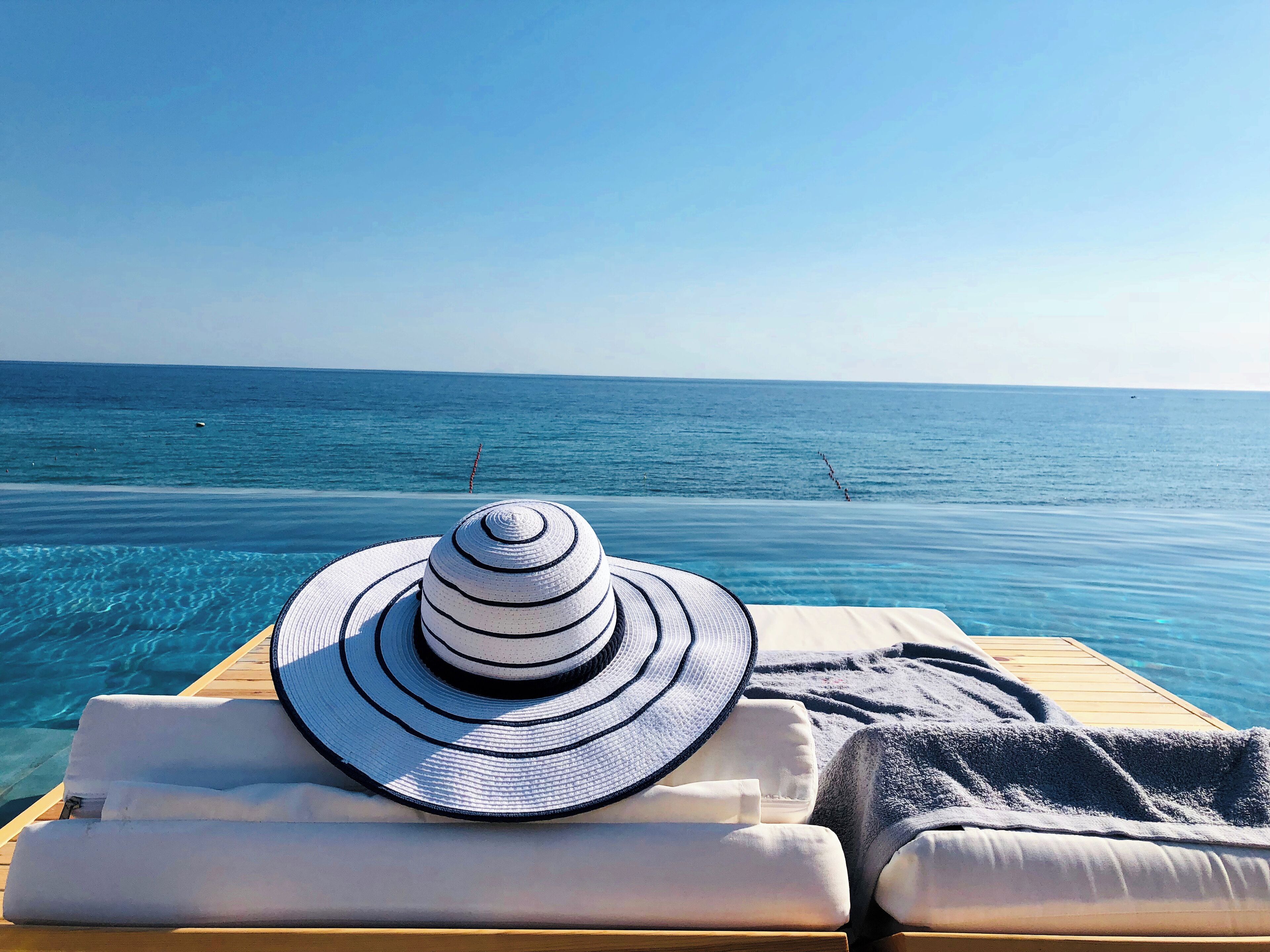 Revel in the turquoise water of Zakynthos – the spectacular sea view from Lesante Blu Exclusive Beach Resort’s infinity pool overlooking a small private beach #LifeAtExpedia #SeasideDiscoveries