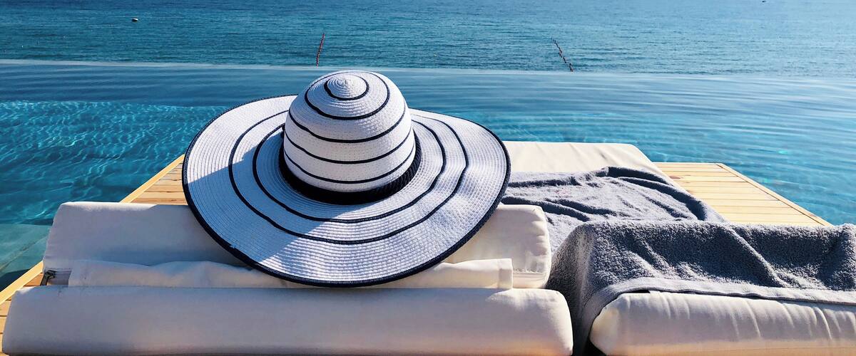 Revel in the turquoise water of Zakynthos – the spectacular sea view from Lesante Blu Exclusive Beach Resort’s infinity pool overlooking a small private beach #LifeAtExpedia #SeasideDiscoveries