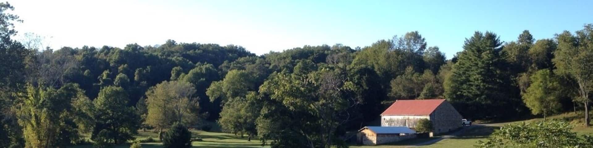 The NCR Trail was once part of the Northern Central Railroad (thus the name), but the tracks were converted to a smooth, flat, crushed gravel trail to accommodate for cyclists, walkers, and runners. It covers nearly 40 miles, with 20 in Maryland and 20 in Pennsylvania. The trail is surrounded by breathless scenery, and the majority of it takes you through stretches of woods and farmland. My favorite time to go is on cool September evenings, when the weather is nice and the warm beams of light steaming through the forest and fields are perfect, just as in the picture above..