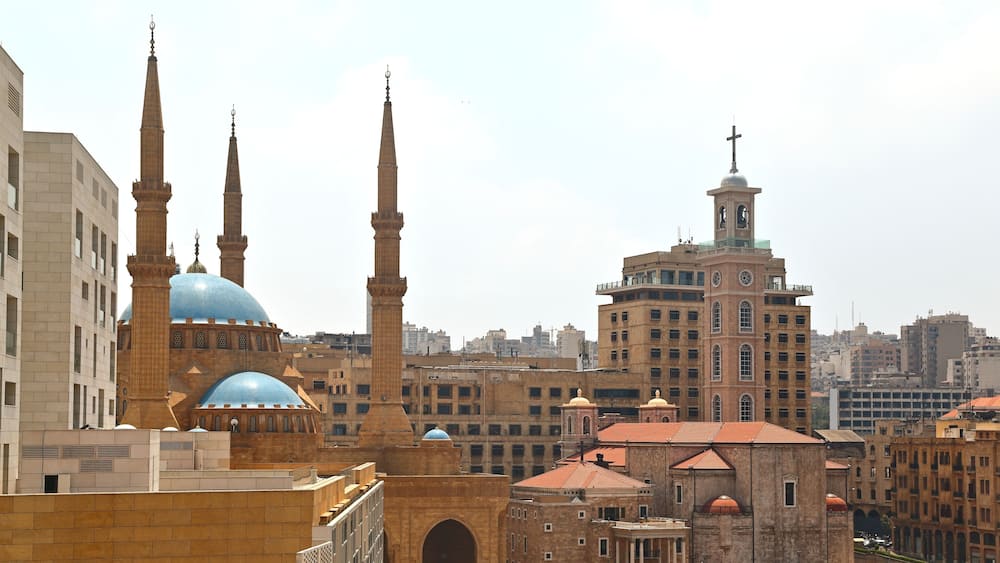Panorama downtown Beirut skyline, Lebanon