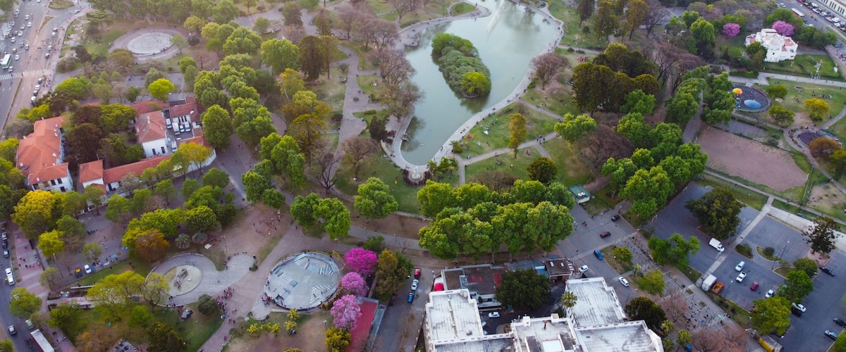 El Parque Centenario en primavera