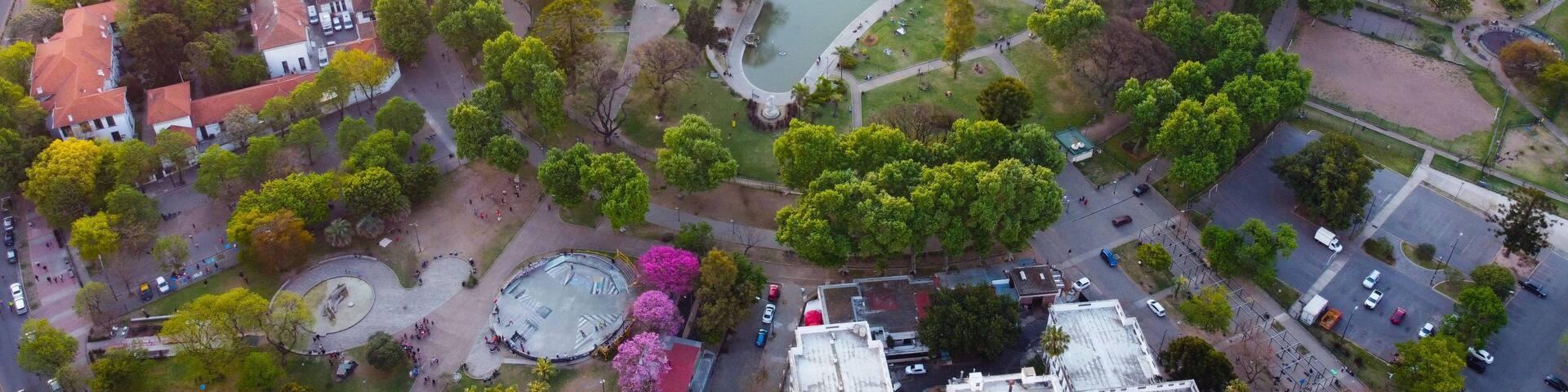 El Parque Centenario en primavera