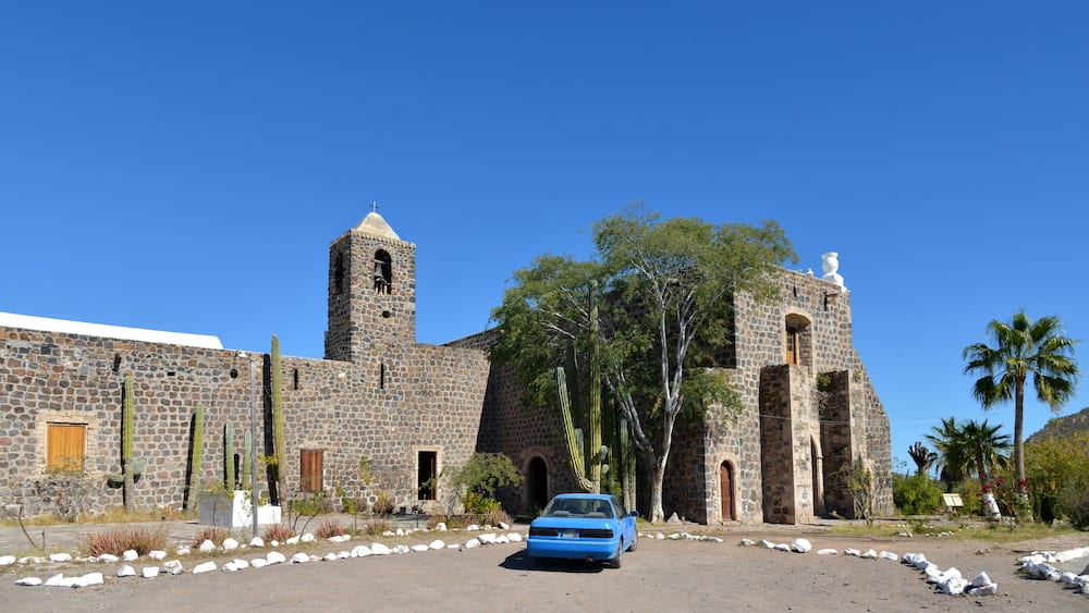Mission Santa Rosalia de Mulege is located in the oasis of Mulege, in Mulege Municipality, northeastern Baja California Sur state, Mexico
