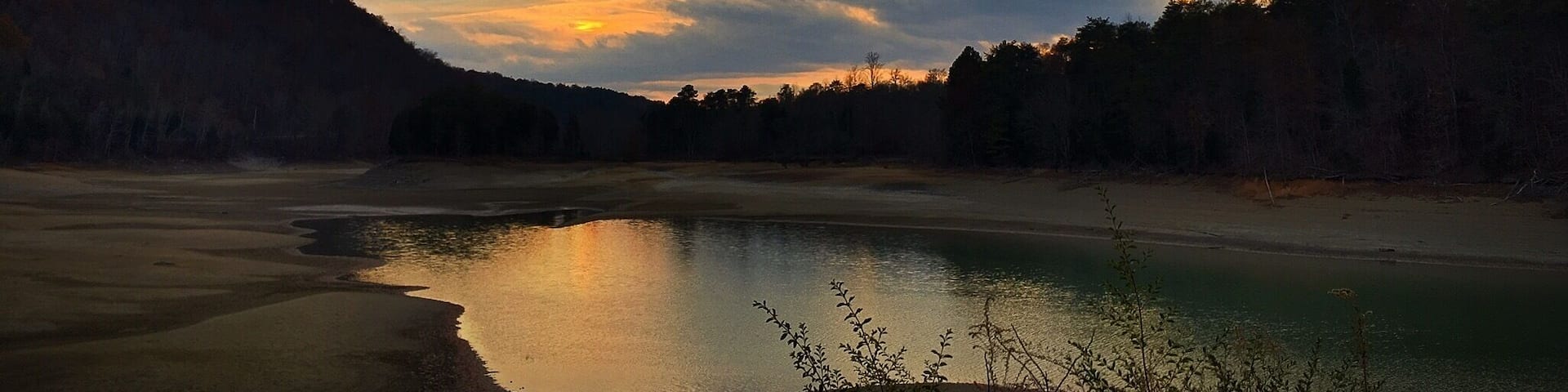 Nice sunset in Big Ridge State Park