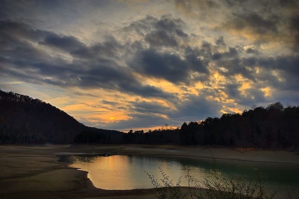 Nice sunset in Big Ridge State Park