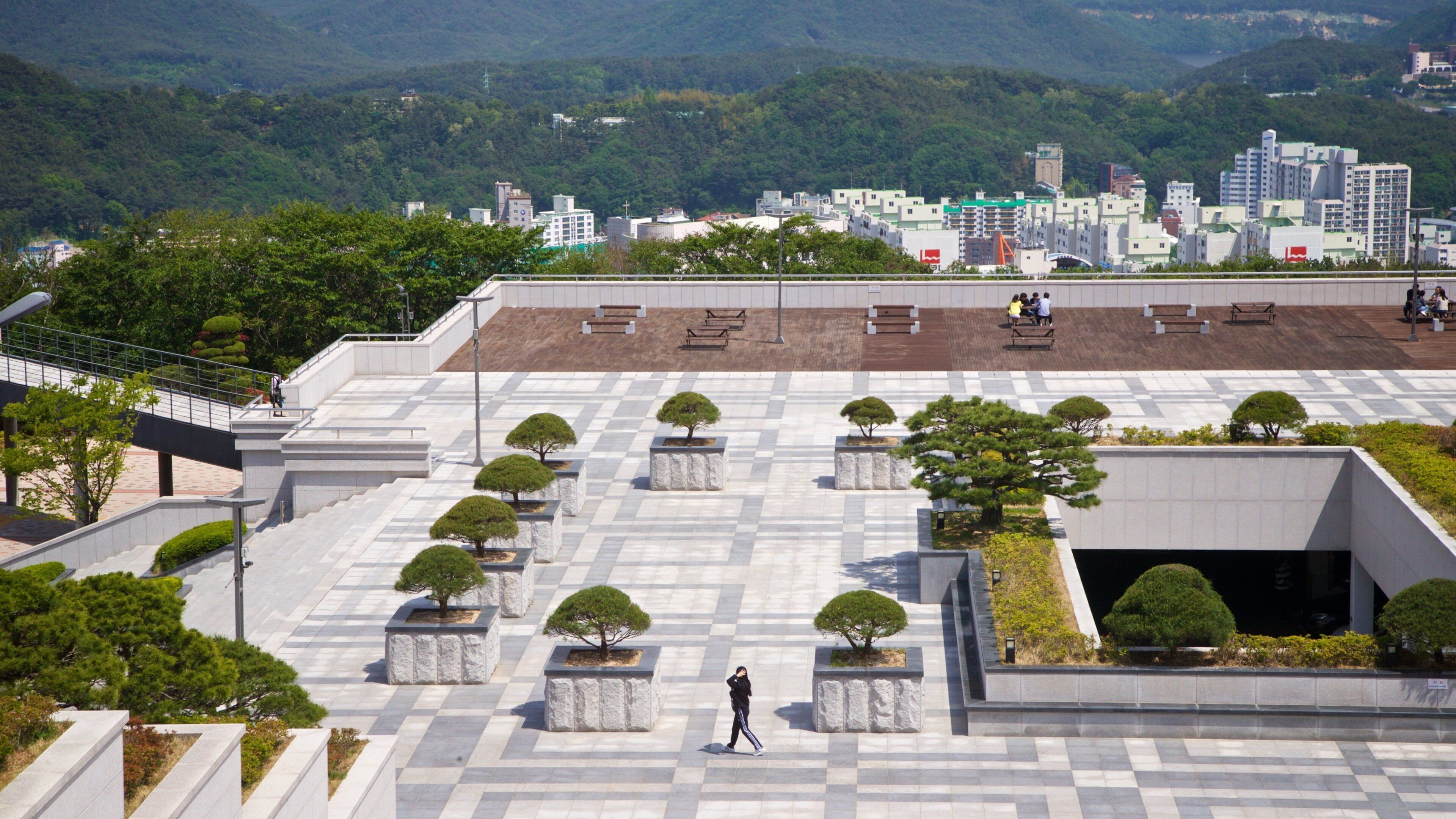 Busan University of Foreign Studies showing a square or plaza