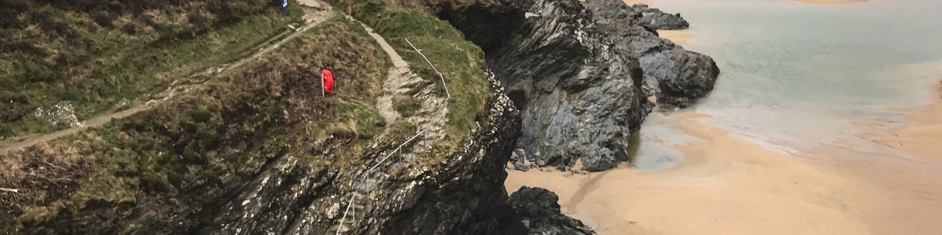 A walk along the cliffs from Crantock to Poly Joke beach and then a welcome meal in the Bowgie Inn.