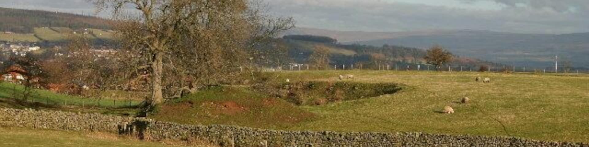 Small Quarry in Farmland. The area is dotted with these small excavations - usually for stone or clay.