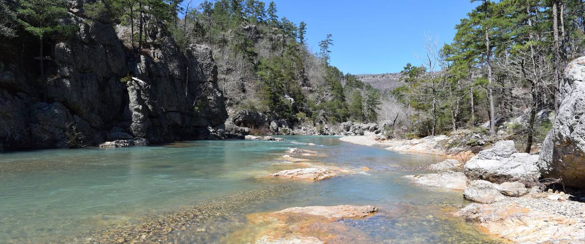 Winding Stairs of Little Missouri River in Arkansas