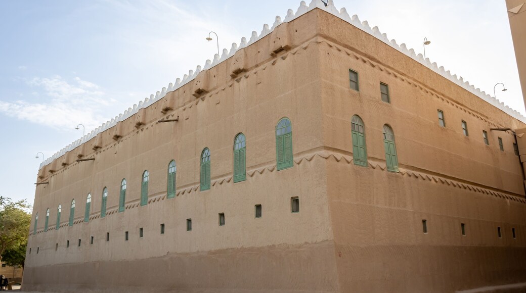 Murabba Historical Palace, a former palace complex, now a museum with artifacts, attire, and decorative art. Riyadh