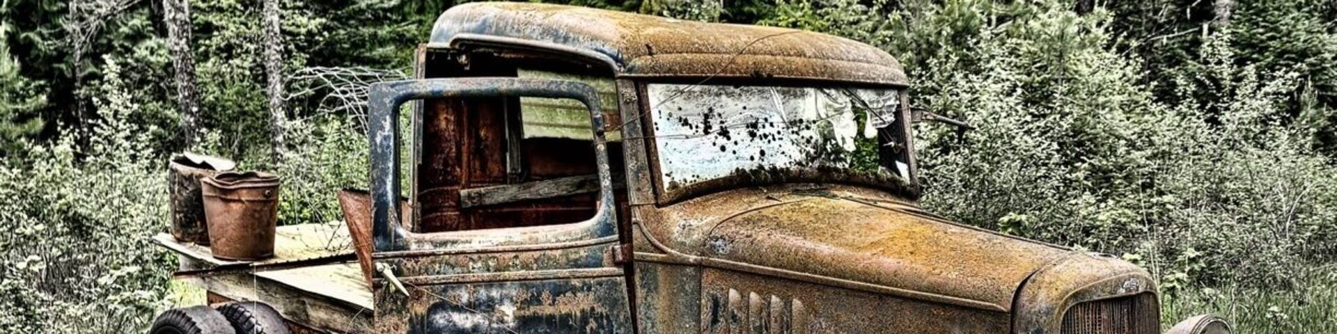 Some abandoned cars on the side of the road. Decay makes some of the best. HDR photos