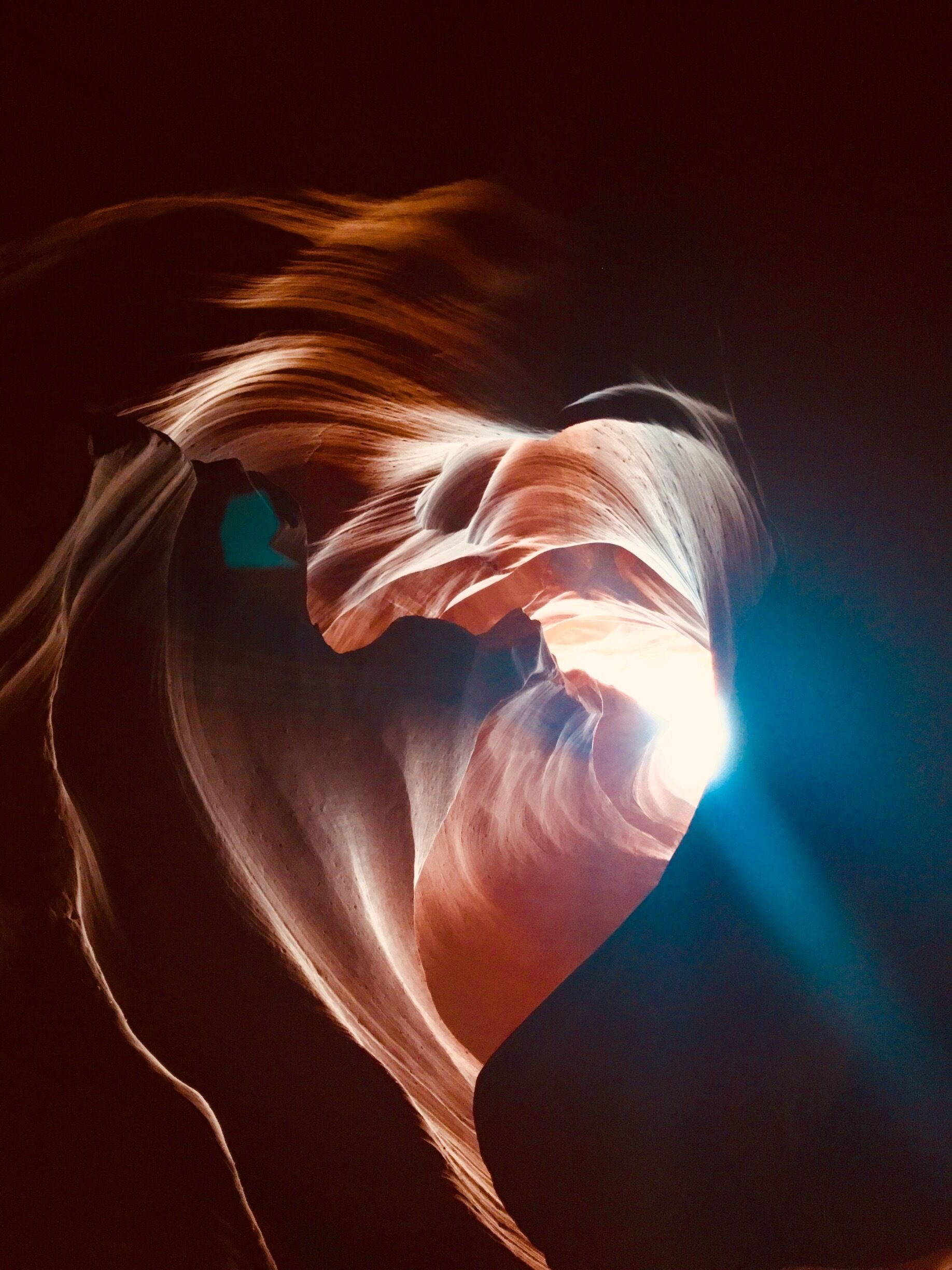 We see hearts everywhere we go... exploring the Antelope Canyon...one of my favorite #GreatOutdoors