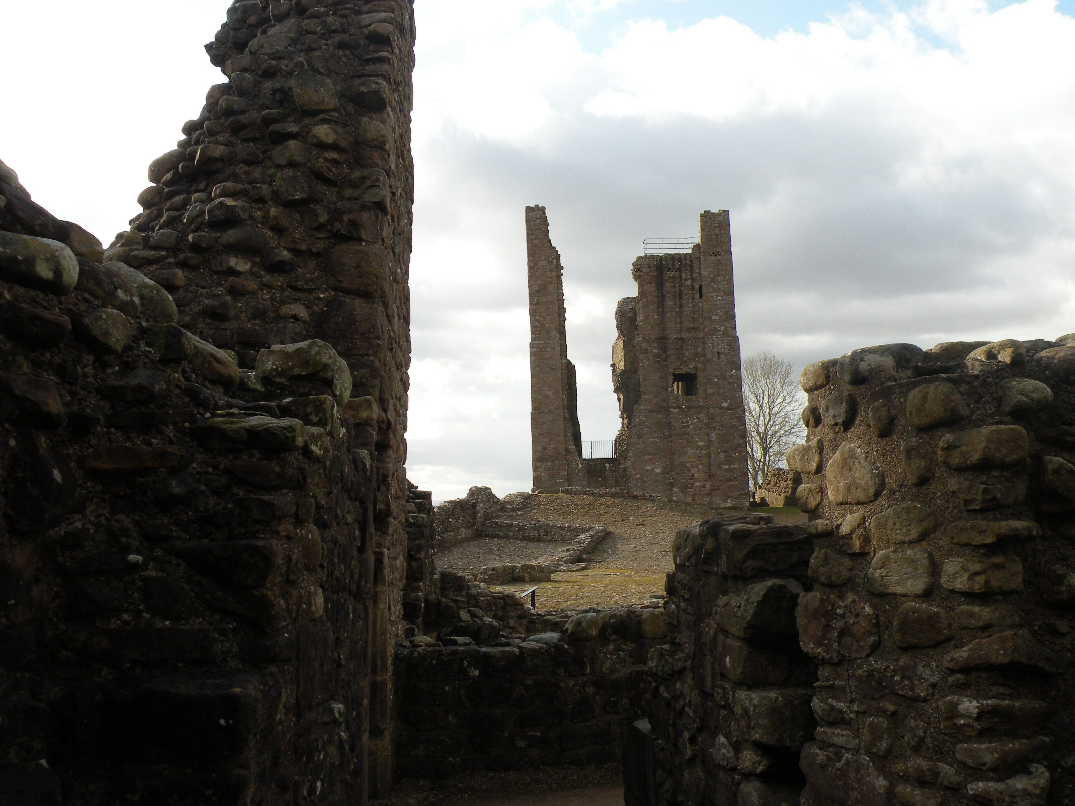Brough Castle, the keep, near to Brough, Cumbria, Great Britain.