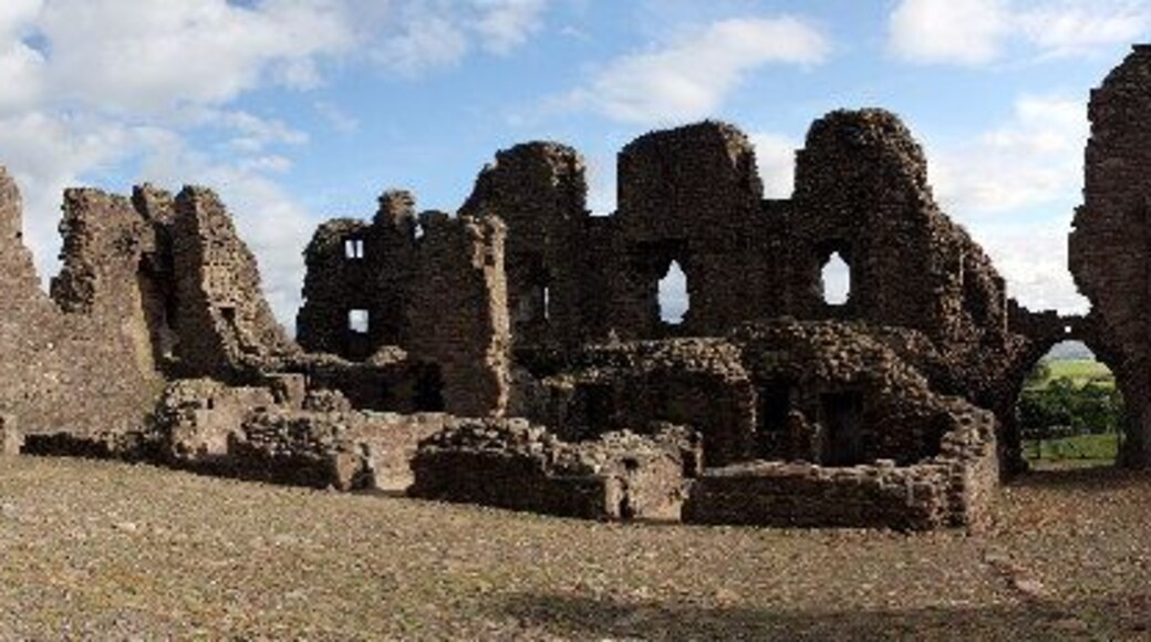 Brough Castle Panorama. Like its nearby Clifford cousin Brougham castle, Brough castle was built to the south of a Roman fort or camp, in this case called Verteris, which was built to keep the northern Brigantes tribe in check