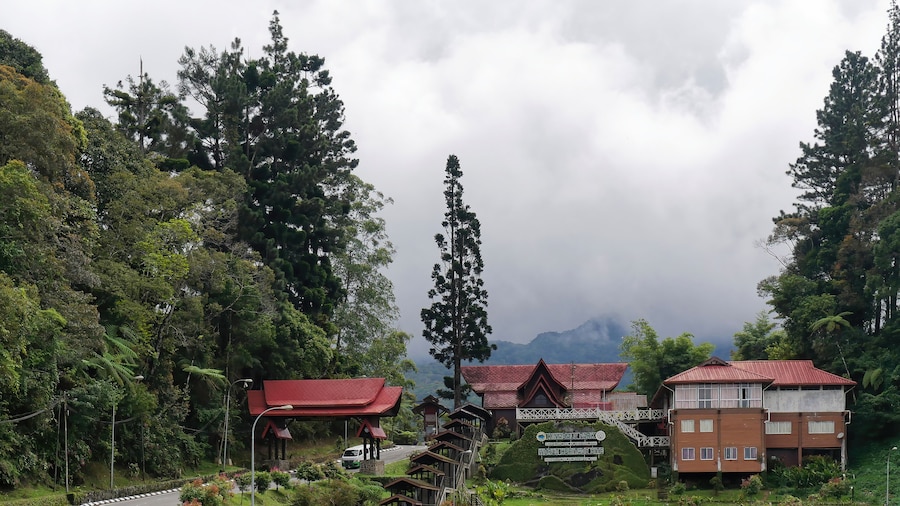 View of the entrance to the Mount Kinabalu National Park, Sabah Borneo, Malaysia
