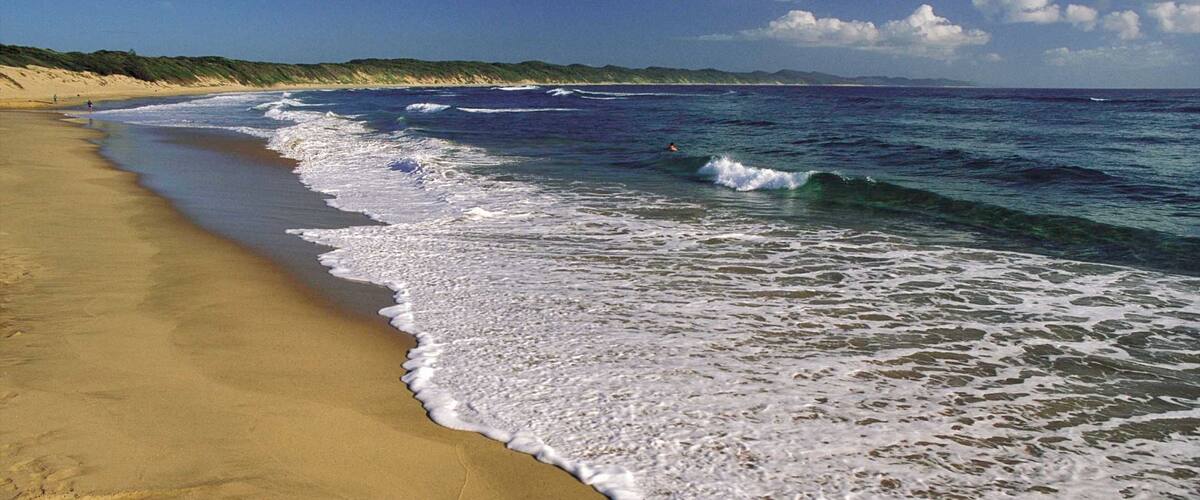 Greater St Lucia Wetland Park which includes a beach and landscape views