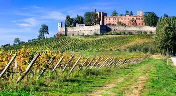 Castello di Brolio with biggest wineyards in Chianti region of Tuscany