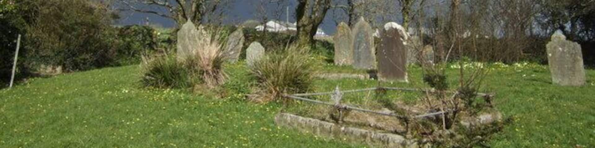 St Martin's churchyard The threatening sky didn't come to anything!