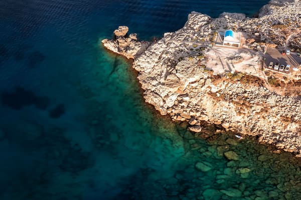 Agioi Anargyri Church at Cape Greco. Famagusta District, Cyprus