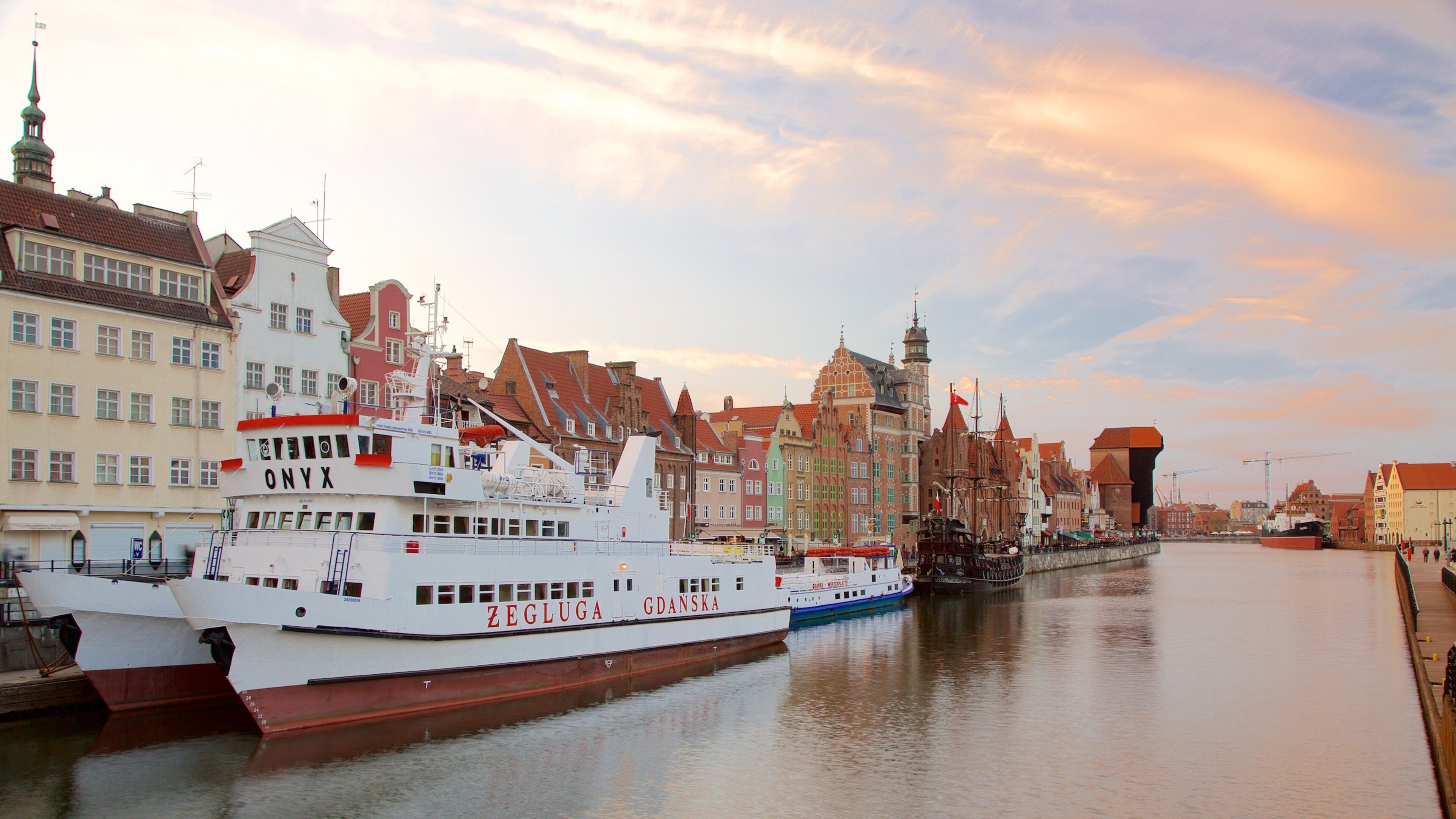 Gdansk Crane featuring a river or creek