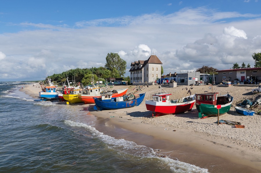 Fishing port in Chlopy, Poland; Shutterstock ID 534557437
