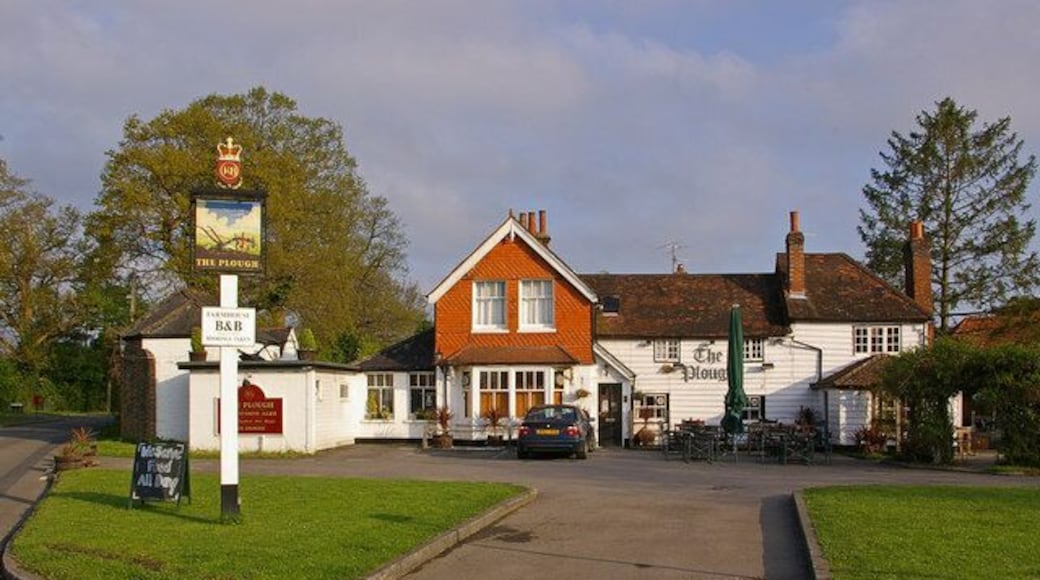 The Plough Grade II listed pub opposite the church. For listing particulars see http://www.heritagegateway.org.uk/Gateway/Results_Single.aspx?uid=290251&resourceID=5.