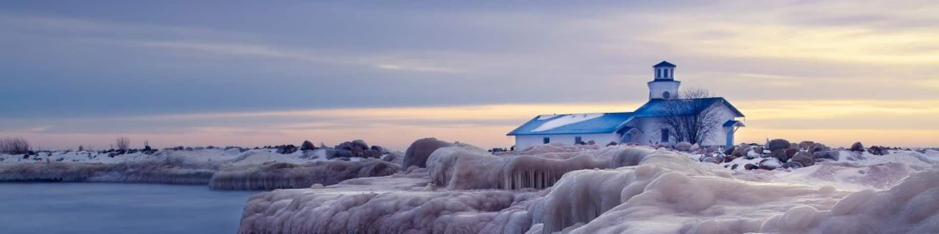 Frozen boat-station