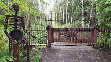 A welcoming gate, found off a logging road near mountain loop highway - #lifeatexpedia