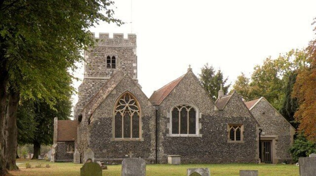 Parish church of St Mary Magdalene, North Ockendon, east London (formerly Essex), seen from the east
