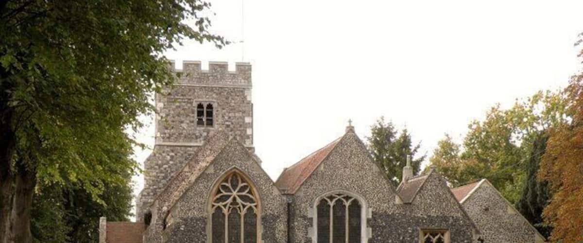 Parish church of St Mary Magdalene, North Ockendon, east London (formerly Essex), seen from the east