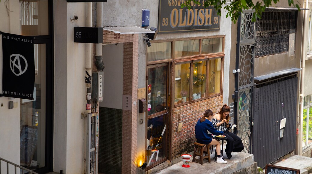 Tai Ping Shan Street which includes outdoor eating as well as a couple