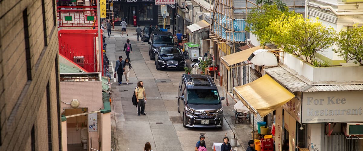 Tai Ping Shan Street featuring street scenes